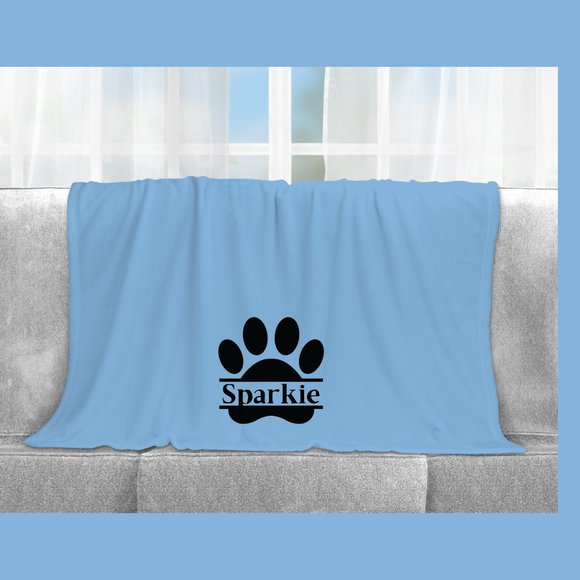 Pet Pawprint Blanket and Pillow Case Set - Picture 2 of 6